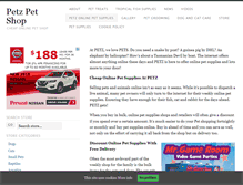 Tablet Screenshot of petz.co.uk